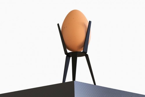 Этот минималистичный держатель для яиц выглядит как мебель IKEA для вашей домашней птицы.